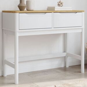 Berkfield Home Console Table FLORO White 89.5x36.5x73 cm Solid Wood Pine White 89.5x36.5x73 cm Berkfield Home Console Table FLORO White 89.5x36.5x73 cm Solid Wood Pine White 89.5x36.5x73 cm
