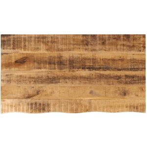 Berkfield Home Table Top 100x60x2.5 cm Live Edge Solid Wood Rough Mango in Brown Brown 100x60x2.5 cm Berkfield Home Table Top 100x60x2.5 cm Live Edge Solid Wood Rough Mango in Brown Brown 100x60x2.5 cm