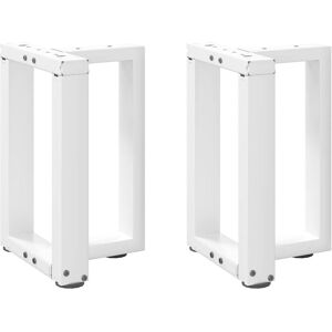 Berkfield Home Coffee Table Legs T-Shaped 2 pcs White 38x25x(42-43) cm Steel White Berkfield Home Coffee Table Legs T-Shaped 2 pcs White 38x25x(42-43) cm Steel White