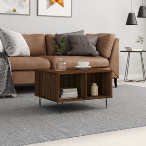 Berkfield Home Coffee Table Brown Oak 60x50x36.5 cm Engineered Wood Brown 60x50x36.5 cm Berkfield Home Coffee Table Brown Oak 60x50x36.5 cm Engineered Wood Brown 60x50x36.5 cm