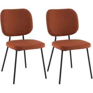 Costway Set of 2 Dining Chairs Padded Kitchen Linen chair Armless Side Chair Curved Back in Orange Orange Costway Set of 2 Dining Chairs Padded Kitchen Linen chair Armless Side Chair Curved Back in Orange Orange