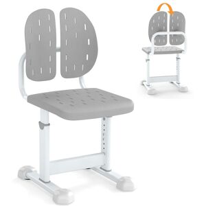 Costway Height-adjustable Kid¡¯s Desk Chair Children Study Chair in Grey Grey Costway Height-adjustable Kid¡¯s Desk Chair Children Study Chair in Grey Grey