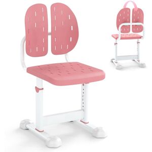 Costway Height-adjustable Kid¡¯s Desk Chair Children Study Chair in Pink Pink Costway Height-adjustable Kid¡¯s Desk Chair Children Study Chair in Pink Pink