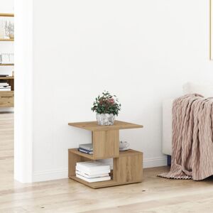 Berkfield Home Side Table Artisan Oak 40x40x40 cm Made of Engineered Wood in Brown Size: 40 x 40 x 40 cm Brown 40 x 40 x 40 cm Berkfield Home Side Table Artisan Oak 40x40x40 cm Made of Engineered Wood in Brown Size: 40 x 40 x 40 cm Brown 40 x 40 x 40 cm