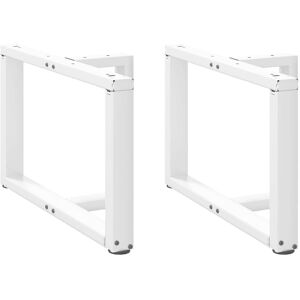 Berkfield Home Coffee Table Legs T-Shaped 2 pcs White 70x25x(42-43) cm Steel White Berkfield Home Coffee Table Legs T-Shaped 2 pcs White 70x25x(42-43) cm Steel White
