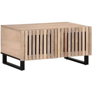 Berkfield Home Coffee Table White 80x51x40 cm Solid Wood Mango Size: 80 x 51 x 40 cm White 80 x 51 x 40 cm Berkfield Home Coffee Table White 80x51x40 cm Solid Wood Mango Size: 80 x 51 x 40 cm White 80 x 51 x 40 cm