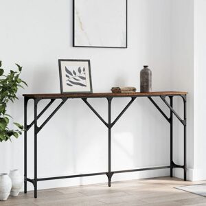 Berkfield Home Console Table Brown Oak 140x23x75 cm Engineered Wood Size: 140 x 23 x 75 cm Brown 140 x 23 x 75 cm Berkfield Home Console Table Brown Oak 140x23x75 cm Engineered Wood Size: 140 x 23 x 75 cm Brown 140 x 23 x 75 cm