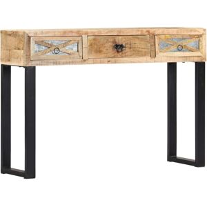 Berkfield Home Console Table 110x30x76 cm Solid Mango Wood in Brown Size: 110 x 30 x 76 cm Brown 110 x 30 x 76 cm Berkfield Home Console Table 110x30x76 cm Solid Mango Wood in Brown Size: 110 x 30 x 76 cm Brown 110 x 30 x 76 cm