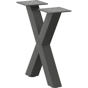 Berkfield Home Coffee Table Legs X-Shaped 2 pcs Anthracite 40x(30-31) cm Steel in Black Black Berkfield Home Coffee Table Legs X-Shaped 2 pcs Anthracite 40x(30-31) cm Steel in Black Black