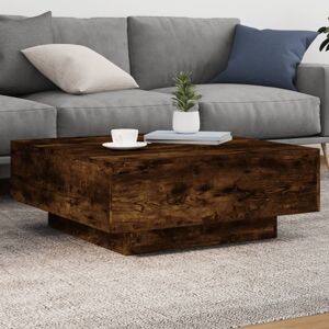 Berkfield Home Coffee Table Smoked Oak 80x80x31 cm Engineered Wood in Brown Size: 80 x 80 x 31 cm Brown 80 x 80 x 31 cm Berkfield Home Coffee Table Smoked Oak 80x80x31 cm Engineered Wood in Brown Size: 80 x 80 x 31 cm Brown 80 x 80 x 31 cm