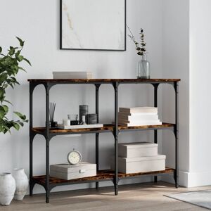 Berkfield Home Console Table Smoked Oak 100x29x75 cm Engineered Wood in Brown Size: 100 x 29 x 75 cm Brown 100 x 29 x 75 cm Berkfield Home Console Table Smoked Oak 100x29x75 cm Engineered Wood in Brown Size: 100 x 29 x 75 cm Brown 100 x 29 x 75 cm