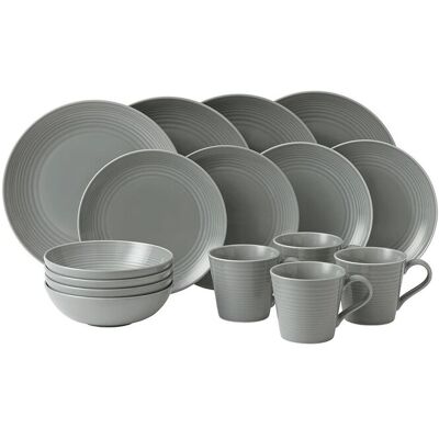 Royal Doulton Gordon Ramsay Maze Stoneware Dinnerware Set - 16 Piece Royal Doulton Gordon Ramsay Maze Stoneware Dinnerware Set - 16 Piece