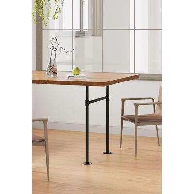 Living and Home 71cm/27.95 inch 2Pcs Black H-shaped Metal Table Legs Furniture Replacement Legs for Dining Table, Desks and Workbenches Black Living and Home 71cm/27.95 inch 2Pcs Black H-shaped Metal Table Legs Furniture Replacement Legs for Dining Table, Desks and Workbenches Black