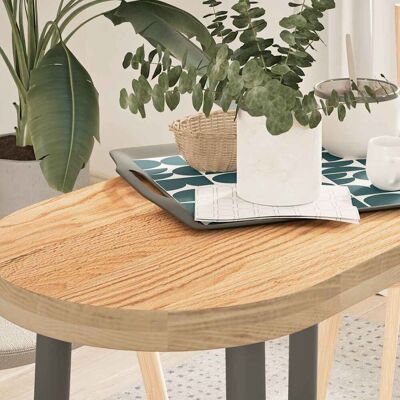 Berkfield Home Table Top 80x40x4 cm Solid Wood Oak Oval in Brown Size: 80 x 40 x 4 cm Brown 80 x 40 x 4 cm Berkfield Home Table Top 80x40x4 cm Solid Wood Oak Oval in Brown Size: 80 x 40 x 4 cm Brown 80 x 40 x 4 cm