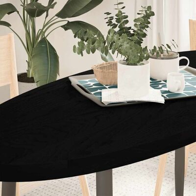 Berkfield Home Table Top Dark Brown 140x60x4 cm Solid Wood Oak Oval Size: 140 x 60 x 4 cm Brown 140 x 60 x 4 cm Berkfield Home Table Top Dark Brown 140x60x4 cm Solid Wood Oak Oval Size: 140 x 60 x 4 cm Brown 140 x 60 x 4 cm