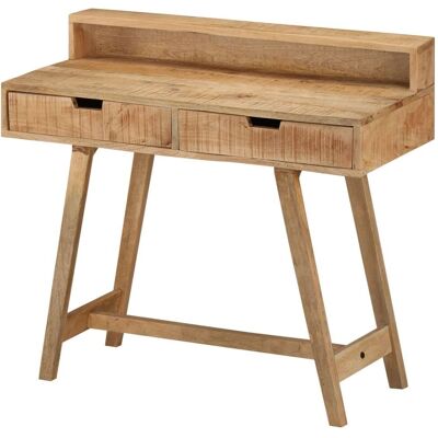 Berkfield Home Desk 100x45x90 cm Solid Rough Mango Wood in Brown Size: 100 x 45 x 90 cm Brown 100 x 45 x 90 cm Berkfield Home Desk 100x45x90 cm Solid Rough Mango Wood in Brown Size: 100 x 45 x 90 cm Brown 100 x 45 x 90 cm