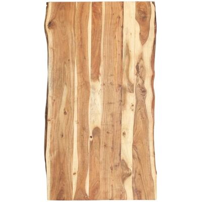 Berkfield Home Table Top Solid Acacia Wood 118x(50-60)x3.8 cm in Brown Brown 118x(50-60)x3.8 cm Berkfield Home Table Top Solid Acacia Wood 118x(50-60)x3.8 cm in Brown Brown 118x(50-60)x3.8 cm
