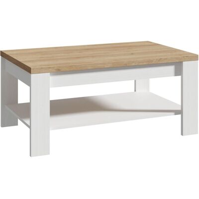 Furniture To Go Bohol Coffee Table - Riviera Oak/White Furniture To Go Bohol Coffee Table - Riviera Oak/White