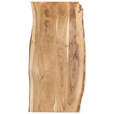 Berkfield Home Table Top Solid Acacia Wood 118x(50-60)x2.5 cm in Brown Brown 118x(50-60)x2.5 cm Berkfield Home Table Top Solid Acacia Wood 118x(50-60)x2.5 cm in Brown Brown 118x(50-60)x2.5 cm