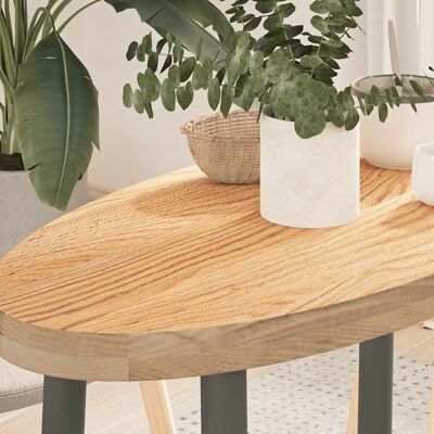 Berkfield Home Table Top 80x40x4 cm Solid Wood Oak Oval in Brown Size: 80 x 40 x 4 cm Brown 80 x 40 x 4 cm Berkfield Home Table Top 80x40x4 cm Solid Wood Oak Oval in Brown Size: 80 x 40 x 4 cm Brown 80 x 40 x 4 cm