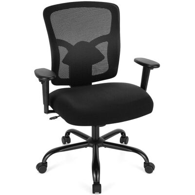 Costway Adjustable Computer Mesh Office Chair Ergonomic Executive Chair in Black Black Costway Adjustable Computer Mesh Office Chair Ergonomic Executive Chair in Black Black
