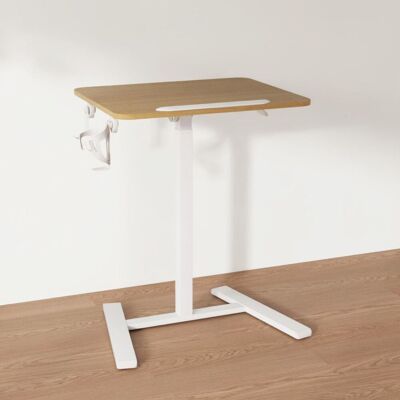 Gymax Foldable Mobile Standing Desk Height Adjustable Sit Stand Desk-Natural in Khaki Khaki Gymax Foldable Mobile Standing Desk Height Adjustable Sit Stand Desk-Natural in Khaki Khaki