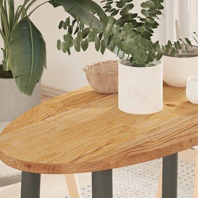 Berkfield Home Table Top Light Brown 80x40x2 cm Solid Wood Oak Oval Size: 80 x 40 x 2 cm Brown 80 x 40 x 2 cm Berkfield Home Table Top Light Brown 80x40x2 cm Solid Wood Oak Oval Size: 80 x 40 x 2 cm Brown 80 x 40 x 2 cm