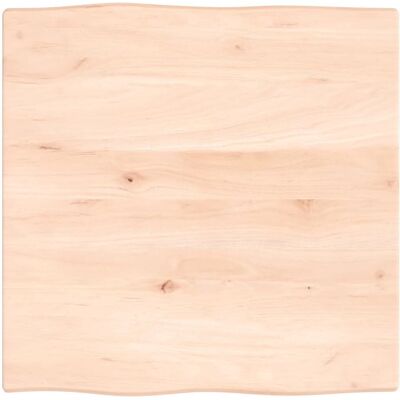 Berkfield Home Table Top 60x60x2 cm Untreated Solid Wood Oak Live Edge in Brown Size: 60 x 60 x 2 cm Brown 60 x 60 x 2 cm Berkfield Home Table Top 60x60x2 cm Untreated Solid Wood Oak Live Edge in Brown Size: 60 x 60 x 2 cm Brown 60 x 60 x 2 cm