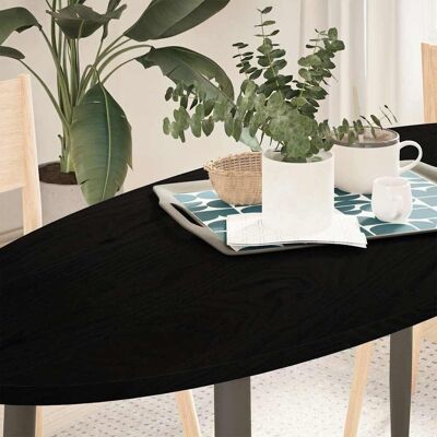 Berkfield Home Table Top Dark Brown 140x60x2 cm Solid Wood Oak Oval Size: 140 x 60 x 2 cm Brown 140 x 60 x 2 cm Berkfield Home Table Top Dark Brown 140x60x2 cm Solid Wood Oak Oval Size: 140 x 60 x 2 cm Brown 140 x 60 x 2 cm