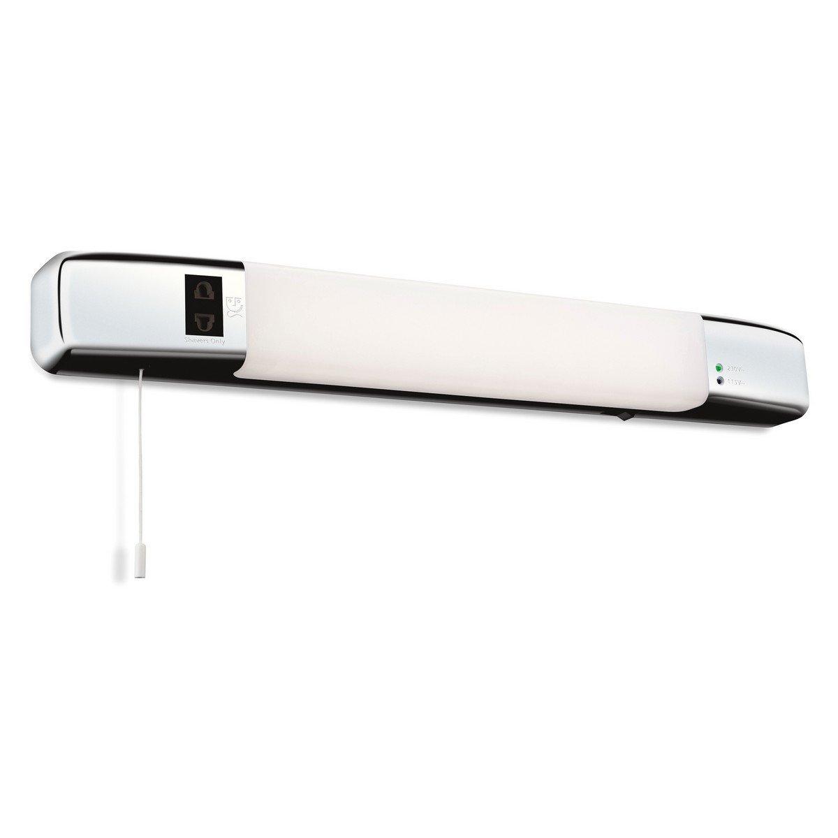 Netlighting Slimline LED Bathroom Shaver Light (Switched) Chrome