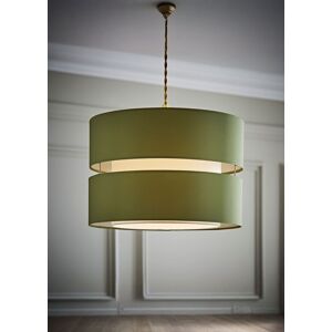 ValueLights Sophia Tier Large 35cm Drum Easy Fit Ceiling Pendant Light Lamp Shade in Olive Size: 14 inches Olive 14 inches ValueLights Sophia Tier Large 35cm Drum Easy Fit Ceiling Pendant Light Lamp Shade in Olive Size: 14 inches Olive 14 inches