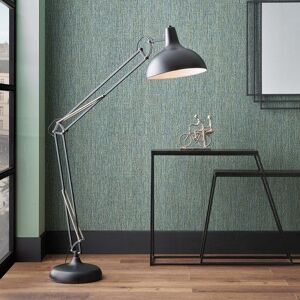 Ruma Adjustable Large Task Floor Lamp Tall Metal Grey Movable Floor Light in Black Black Ruma Adjustable Large Task Floor Lamp Tall Metal Grey Movable Floor Light in Black Black