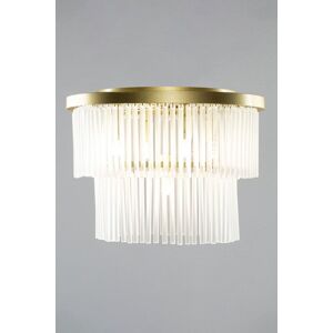 BHS Lighting Aubrey 5 Light Flush Ceiling Fitting - Satin Brass BHS Lighting Aubrey 5 Light Flush Ceiling Fitting - Satin Brass