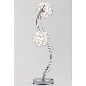 BHS Lighting Orianna Table Lamp in Metallic Silver Metallic Silver BHS Lighting Orianna Table Lamp in Metallic Silver Metallic Silver