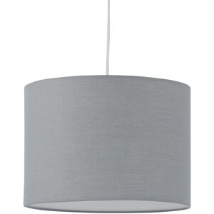 First Choice Lighting Grey Textured Cotton 33cm Pendant Lightshade Grey First Choice Lighting Grey Textured Cotton 33cm Pendant Lightshade Grey