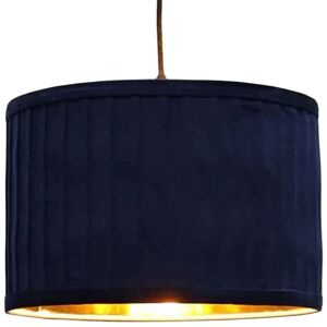 First Choice Lighting Sundance - Navy Blue Velvet Pleated 30cm Lamp Shade with Gold Inner Navy First Choice Lighting Sundance - Navy Blue Velvet Pleated 30cm Lamp Shade with Gold Inner Navy