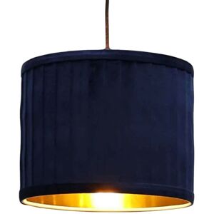 First Choice Lighting Sundance - Navy Blue Velvet Pleated 25cm Lamp Shade with Gold Inner Navy First Choice Lighting Sundance - Navy Blue Velvet Pleated 25cm Lamp Shade with Gold Inner Navy
