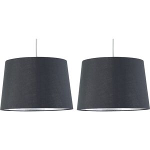 First Choice Lighting Set of 2 Zoey - Grey with Silver Inner Easy Fit Pendant or Lamp Shades Grey First Choice Lighting Set of 2 Zoey - Grey with Silver Inner Easy Fit Pendant or Lamp Shades Grey