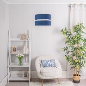 ValueLights Sophia Tier Large 35cm Drum Easy Fit Ceiling Light Lamp Shade & Bulb in Navy Size: 14 inches Navy 14 inches ValueLights Sophia Tier Large 35cm Drum Easy Fit Ceiling Light Lamp Shade & Bulb in Navy Size: 14 inches Navy 14 inches