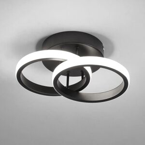 COMELY LED Ceiling Light, Modern Ceiling Lamp, Rings Simple Ceiling Light, 6500K in Black Black COMELY LED Ceiling Light, Modern Ceiling Lamp, Rings Simple Ceiling Light, 6500K in Black Black