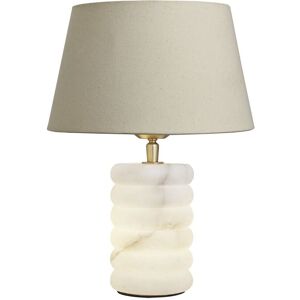 Industville Alabaster Stone Dual Lit Table Lamp in Natural Size: Small Natural Small Industville Alabaster Stone Dual Lit Table Lamp in Natural Size: Small Natural Small