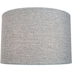 Happy Homewares Modern & Sleek Light Ash Grey Linen Fabric Drum Lamp Shade Size: 12 inches Grey 12 inches Happy Homewares Modern & Sleek Light Ash Grey Linen Fabric Drum Lamp Shade Size: 12 inches Grey 12 inches