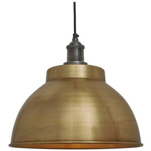 Industville Brooklyn Dome Pendant, 13 Inch, Brass, Pewter Holder in Bronze Bronze Industville Brooklyn Dome Pendant, 13 Inch, Brass, Pewter Holder in Bronze Bronze