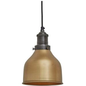 Industville Brooklyn Cone Pendant, 7 Inch, Brass, Pewter Holder in Bronze Bronze Industville Brooklyn Cone Pendant, 7 Inch, Brass, Pewter Holder in Bronze Bronze