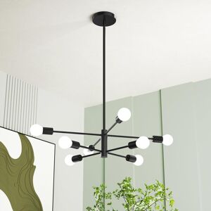 Garwarm Modern Black Sputnik Chandeliers, Adjustable Pendant Lighting Hanging Lamp Mid Century 8-Lights Industrial Ceiling Light Black Garwarm Modern Black Sputnik Chandeliers, Adjustable Pendant Lighting Hanging Lamp Mid Century 8-Lights Industrial Ceiling Light Black