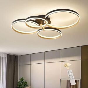 Garwarm 60W Gold 4 Rings Dimmable LED Ceiling Light Modern Ceiling Lamp Gold Garwarm 60W Gold 4 Rings Dimmable LED Ceiling Light Modern Ceiling Lamp Gold