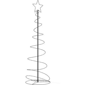 Berkfield Home Christmas Tree Light Cone 120 LEDs Warm White 180 cm in Black Black Berkfield Home Christmas Tree Light Cone 120 LEDs Warm White 180 cm in Black Black