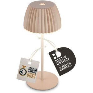 BRILONER Riffle Mini Dimmable Rechargeable USB C Design Award LED Table Lamp in Beige Beige BRILONER Riffle Mini Dimmable Rechargeable USB C Design Award LED Table Lamp in Beige Beige