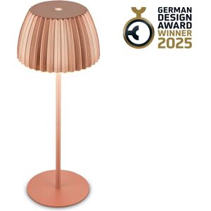 BRILONER Riffle Dimmable Rechargeable USB C Design Award LED Table Lamp in Copper Copper BRILONER Riffle Dimmable Rechargeable USB C Design Award LED Table Lamp in Copper Copper