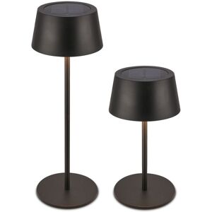 BRILONER Black Matt Solar Powered CCT LED Table Lamp Black BRILONER Black Matt Solar Powered CCT LED Table Lamp Black
